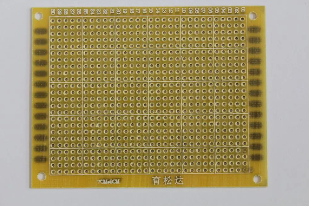 5PCS/LOT 7*9CM Epoxy Glass Fiber Board 7*9 Universal Board 7CM*9CM Experiment Board Circuit Board Hole Plate Other PCB