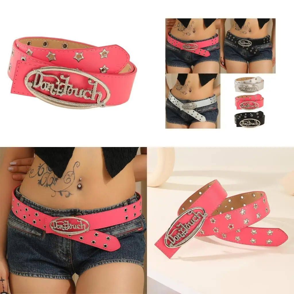 

39BD Rhinestones Studded Western Belt Elastic Waistband 3.8CM Width Available In Black Silver Rose Gold Colors