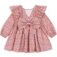 2026 KS Spring Baby Girls Princess Dresses Long Sleeve T Shirts Pants 2 Pcs Suits Kids Clothes Girls Cotton Cat Print Dress 1-9Y 6