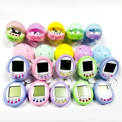 1 pçs 90s nostálgico tamagotchi animais de estimação eletrônicos macaron cor surpresa ovo cápsula bola modelo fantoches brinquedos para crianças