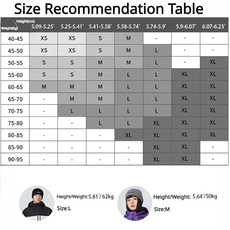 2025 Winter New Women Men\'s Ski Suit Pro Windproof Waterproof Warm Snowboard Snow Hoodie Pants Clothes Adult Skiing Tracksuit