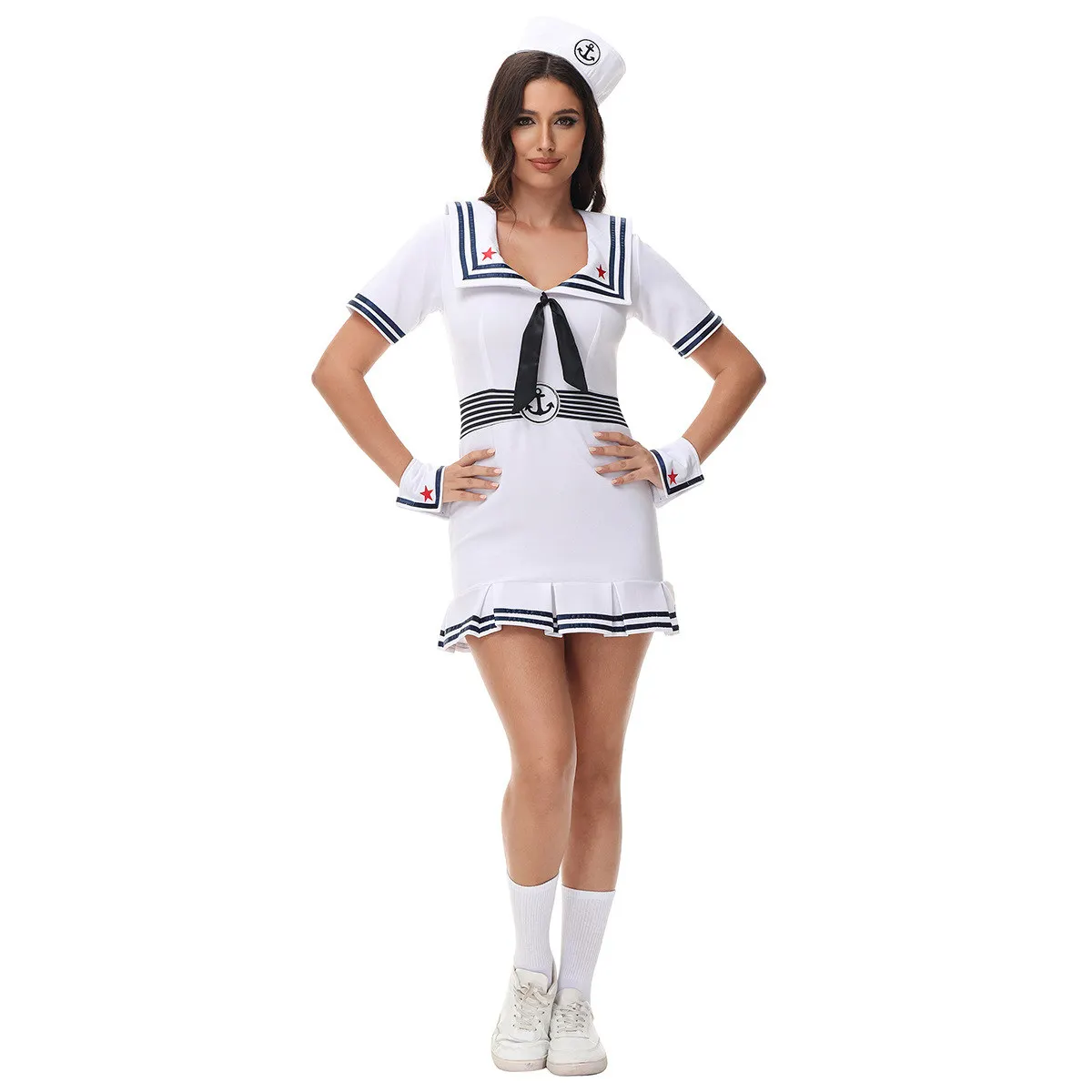 Seksowny strój marynarski Briti, cosplay, duży rozmiar, kostium na występy, strój byłej marynarki, damski, męski.