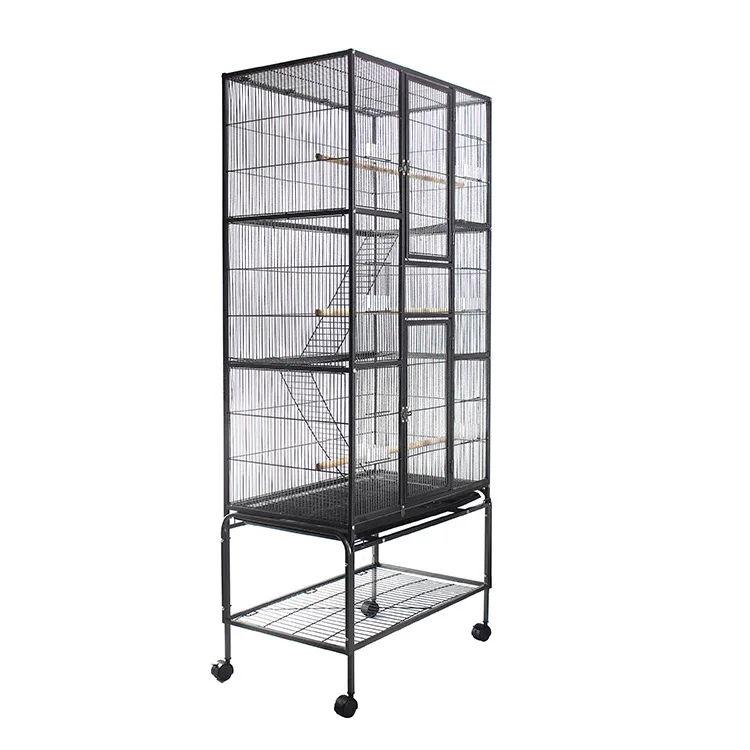 Parrot, flying bird, cage, metal, wrought iron, large size, shelf, bird villa