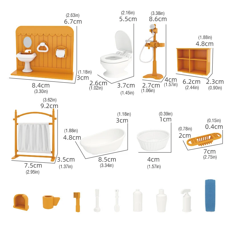 أثاث محاكاة يوميات الكوالا ، لعبة التظاهر ، الحمام ، غرفة النوم ، المشهد ، بيت الدمية ، ديي ، اكسسوارات منزلية صغيرة ، هدايا لعبة الأطفال
