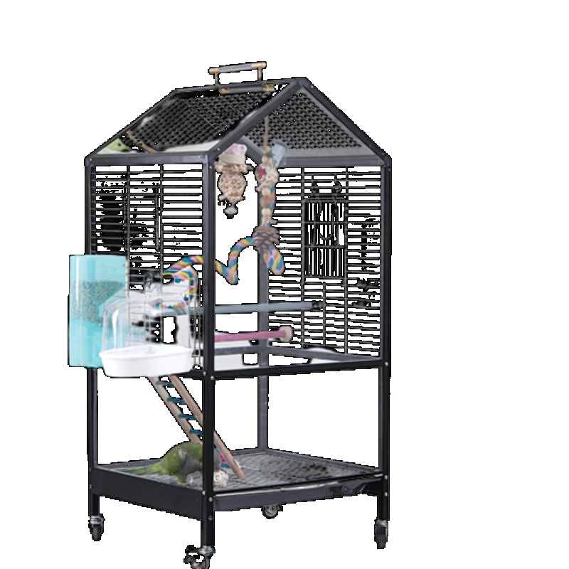 Luxury Large Villa Bird Cages Budgie Acrylic Breeding Parrot Transparent Bird Cages Park Park Cage Oiseau Birds Supplies WZ50BC