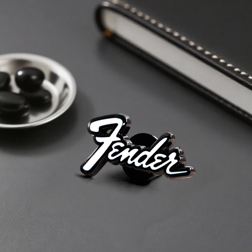 Minimalist English Metal Brooch Multi-Functional Decorative Badge Classic Music Lover Accessories Fan Gift