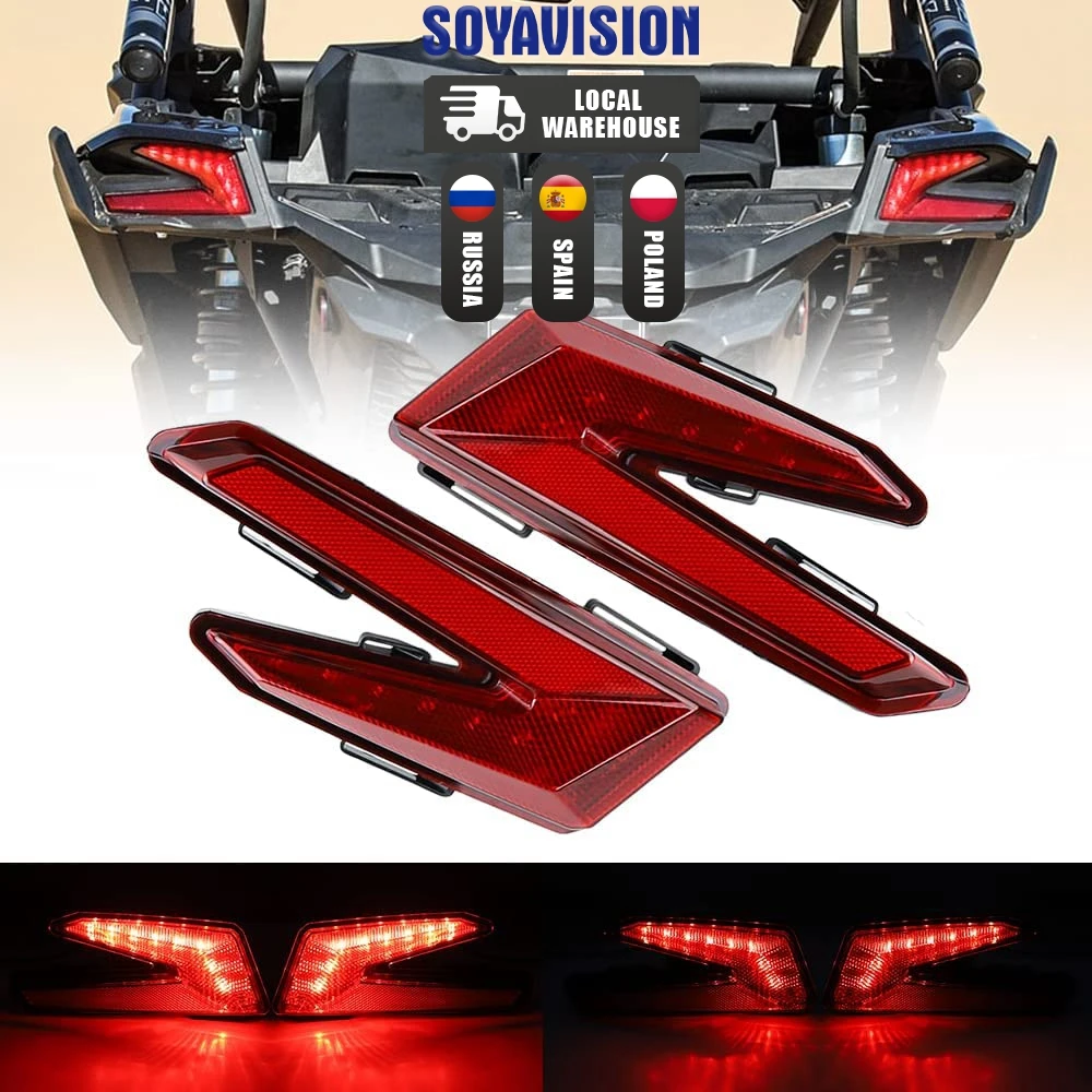 LED Taillights for Can Am X3, Red Rear Brake Stop Lights Tail Lamps for Can-Am Maverick X3 XDS XRS Max Turbo R 2017-2023