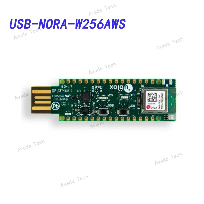 

Avada Tech USB-NORA-W256AWS Multi protocol development tool Eval Kit NORA-W256AWS