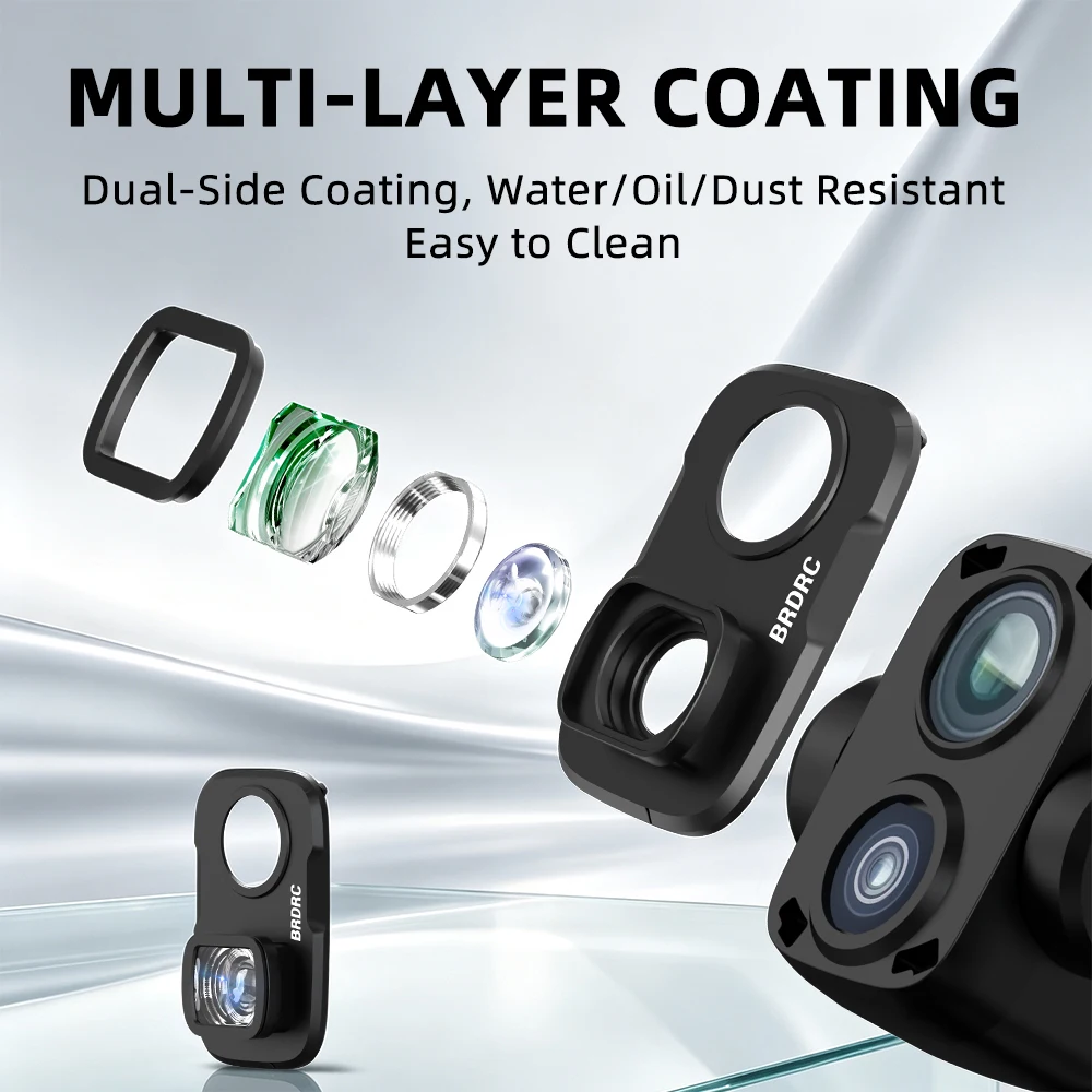 Camera Wide-Angle Lens Filter For DJI Osmo Pocket 4 Pro Magnifying Lens 110 ° Wide-angle Lens Camera Photography Accessories