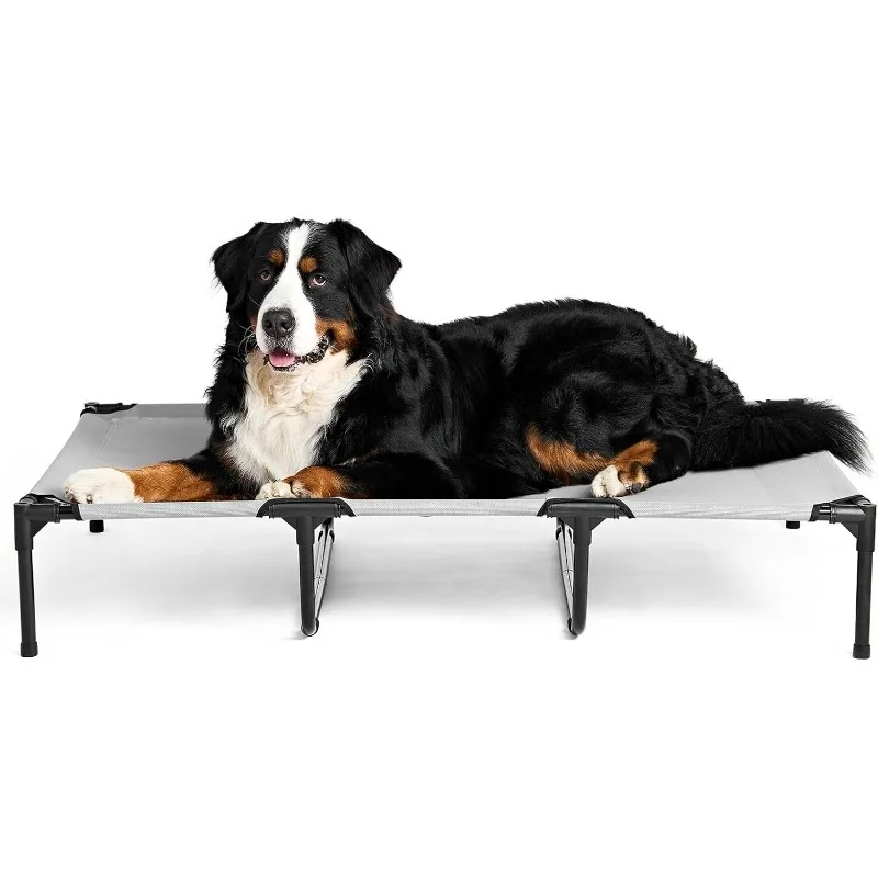 50 Inch Elevated Dog Cot Beds for Extra Large Dogs, XL XLarge Raised Outdoor Dog Bed with Frame