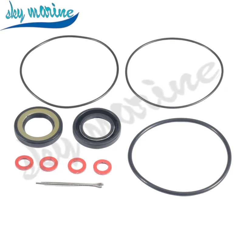 93101-22067 for Yamaha 2T 25 40 50 55HP O-ring 93210-69MG6 93210-74MG5 Outboard Lower Unit Gearcase Propeller Shaft Oil Seal Kit