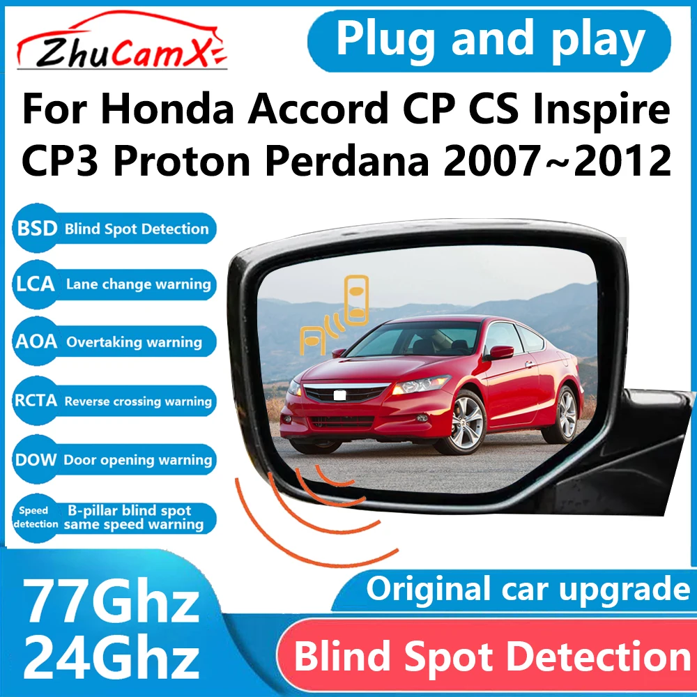 for Honda Accord CP CS Inspire CP3 Proton Perdana BSD Blind Spot Detection Sensor Radar Driving Warning System Plug and Play