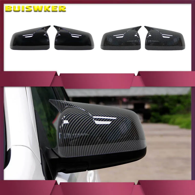 For Mitsubishi Lancer X 10 EX EVO 2008-2016 Side Door Rearview Mirror Cover Trim Shell Sticker Car Styling Accessories Auto Part