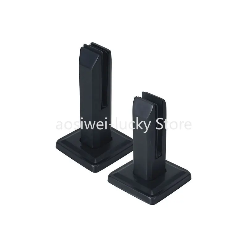 

Glass Clamp 4 PCS Square Glass Railing Bracket for 0.31 "-0.47 " Tempered Glass 0.12” Thick for Balcony Garden Deck Stair