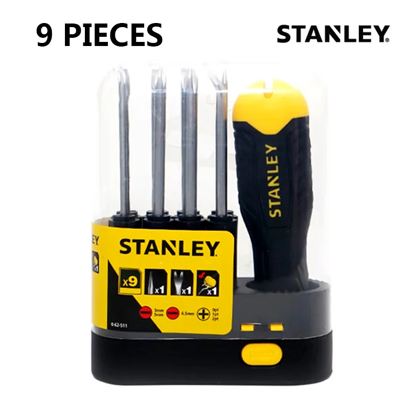 STANLEY 9 pieces set with changing head screwsSTHT62511-8