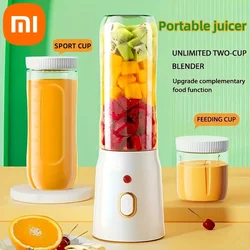 Xiaomi-Liquidificador Elétrico e Espremedor com USB, Misturador Rápido Recarregável, Moedor de Frutas Frescas, Copo Multifuncional Portátil Shakes, Smoothie Maker