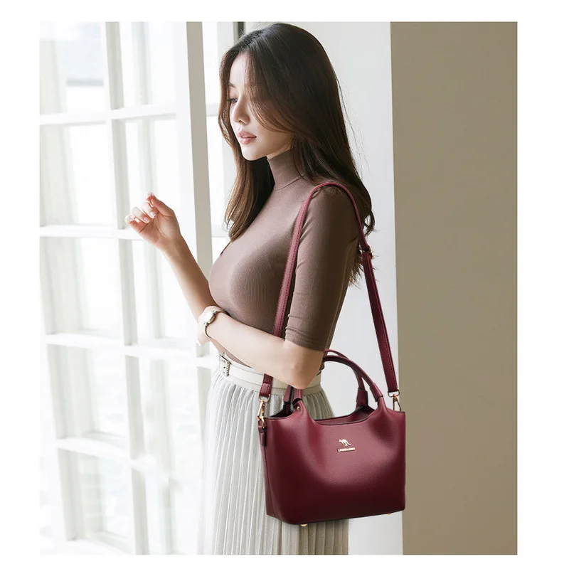 KK  2024 New Handbag for Women's Large Capacity One Shoulder Crossbody Middle aged Mom Handbag tote women bag handle bags