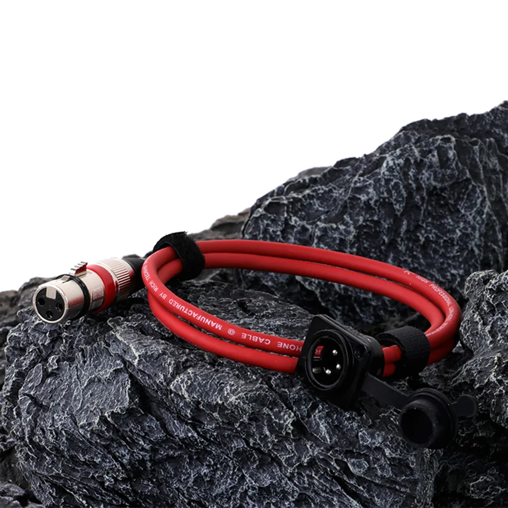 0.2M-30M D tipo 3Pin XLR maschio presa MIC a XLR femmina convertitore adattatore spina in lega di zinco con cavo di prolunga Audio schermato