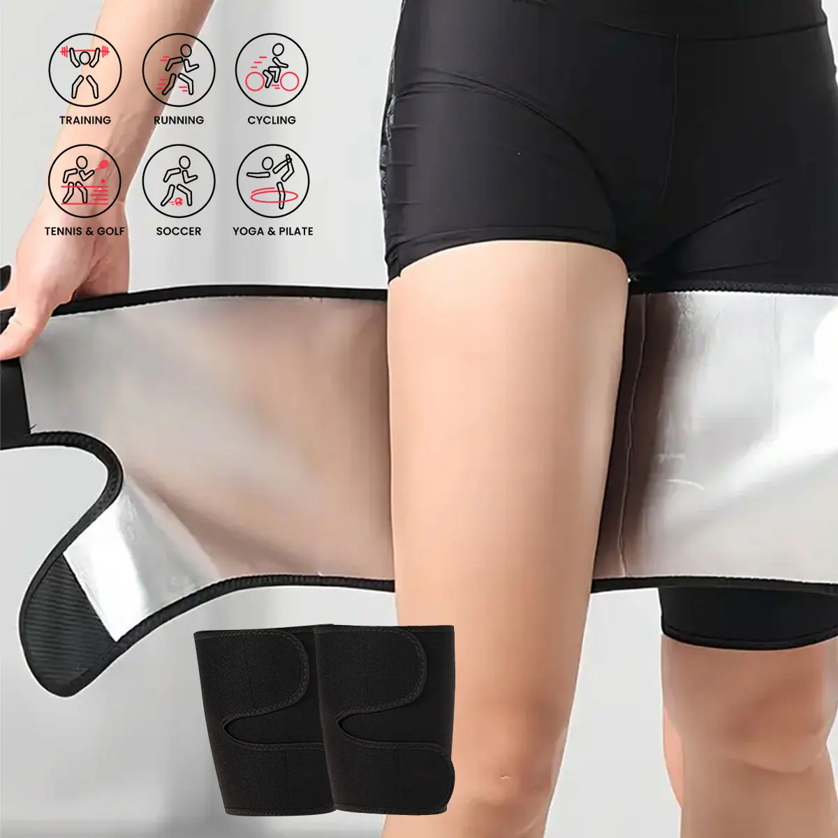 

Премиальные утягивающие бандажи для бедер для мужчин и женщин, корректирующие леггинсы для похудения, сауна-эффект, пояс-тренажер для талии, моделирующие бандажи для ног, повязки для интенсивного потоотделения