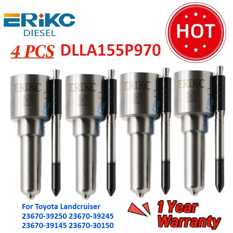 

4 шт. дизельная форсунка DLLA 155 P 970 DLLA155P970 для Toyota Landcruiser 23670-39250 23670-39245 23670-39145 23670-30150