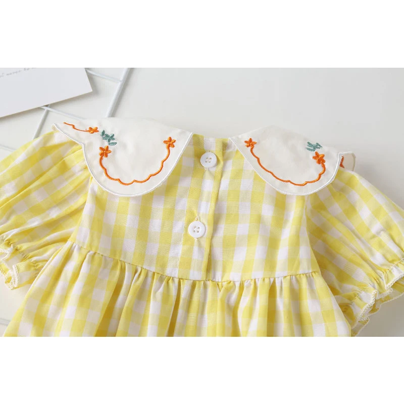 Summer New Baby Bodysuits Cute Baby Onesie Baby clothes New Girls\' Little Short sleeve Dress New Girl Baby printing Baby Onesie