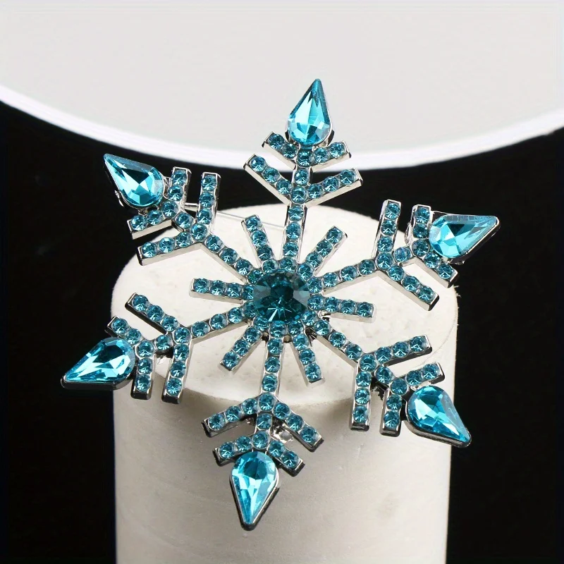 الحد الأدنى الإبداعية شخصية بسيطة المتخصصة سداسية قطع ندفة الثلج بروش #1