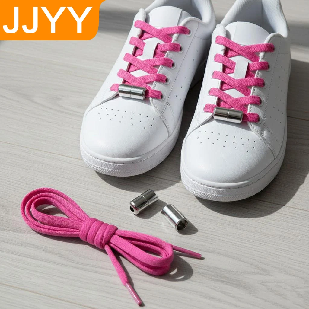 Kids Elastic Shoelaces No Tie Laces for Sneakers Quick Lock 