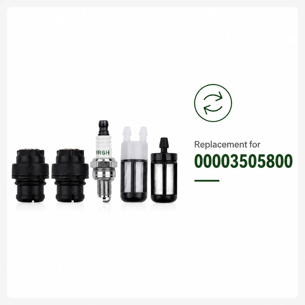 Fuel Tank Vent Kit For Stihl BG66 BG86 BR600 BR700 FC100 FC110 FS100 FS110 SR430 SR450 Replaces 00003505800 0000 350 5800 Parts
