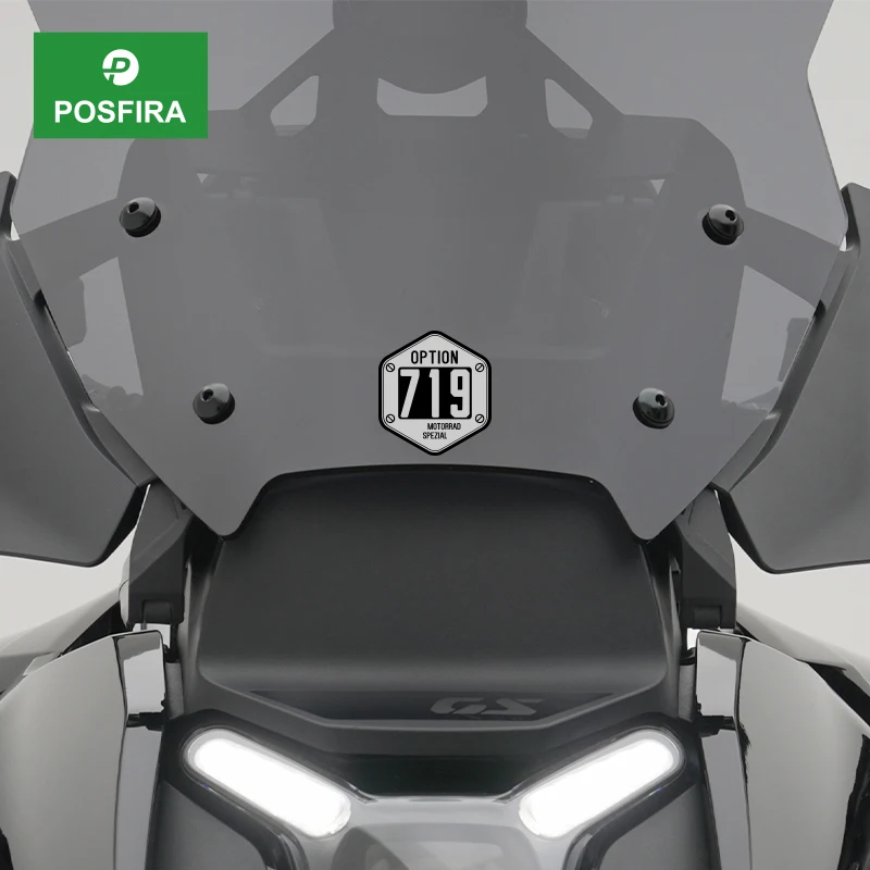 

POSFIRA Option 719 Motorcycle Sticker Vinyl Decals for BMW S1000RR S1000XR R1250GS R1200GS R1300GS F800GS F750GS Accessories