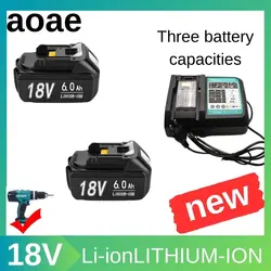 for Makita 18v Battery 12000mAh replaceable LED lithium-ion battery LXT BL1860B BL1860, rechargeable power tool battery