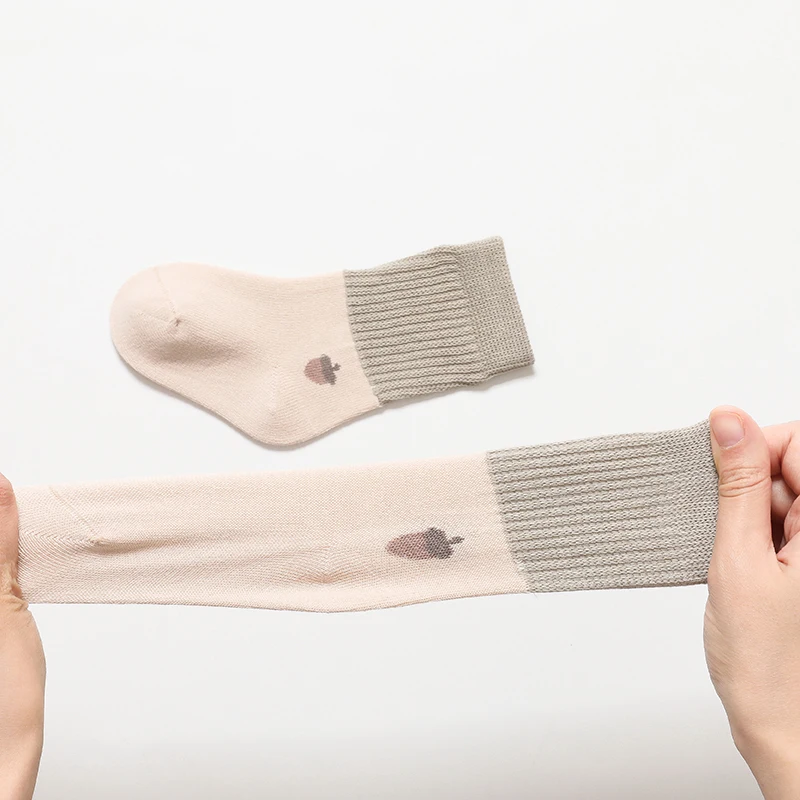 3 Paare/los Hohe Qualität Baby Socken Frühling Sommer Neugeborenen Gekämmte Baumwolle Passende Farbe Socken 2023 0-5Y Kinder Jungen Mädchen Socken