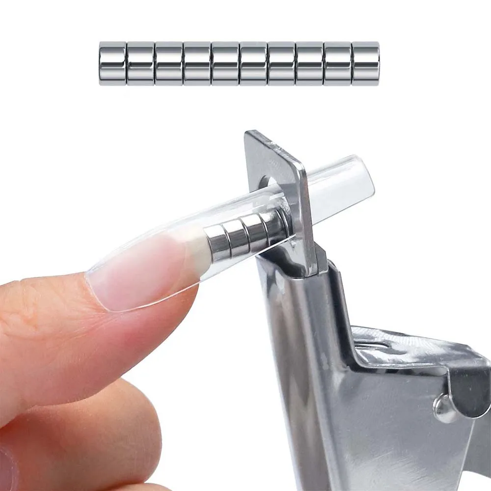 

10Pcs/set Nail Art Magnet Tools Cat Eye Magnetic Stick Cylindrical Shaped Strong Magnet Dual-ended Cat Eye Magnet