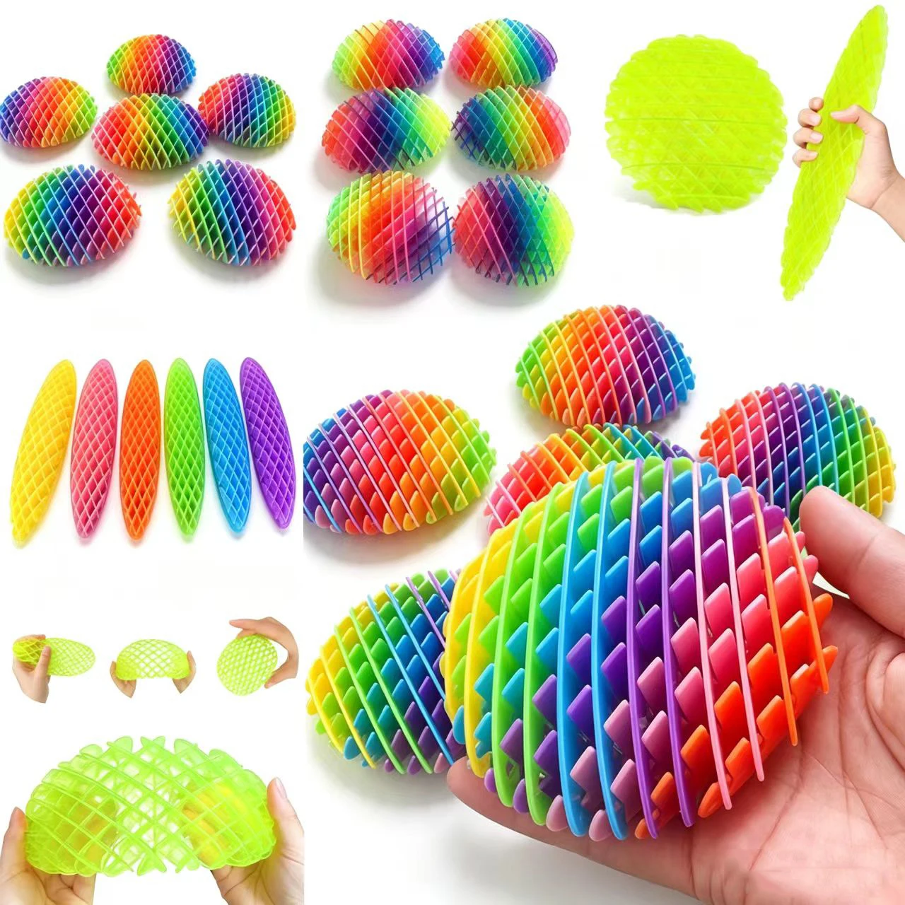 Nouveau jouet Pop It déformable 3D en forme de ver, en filet élastique, étrange et innovant, anti-stress, balle rebondissante facile à jouer