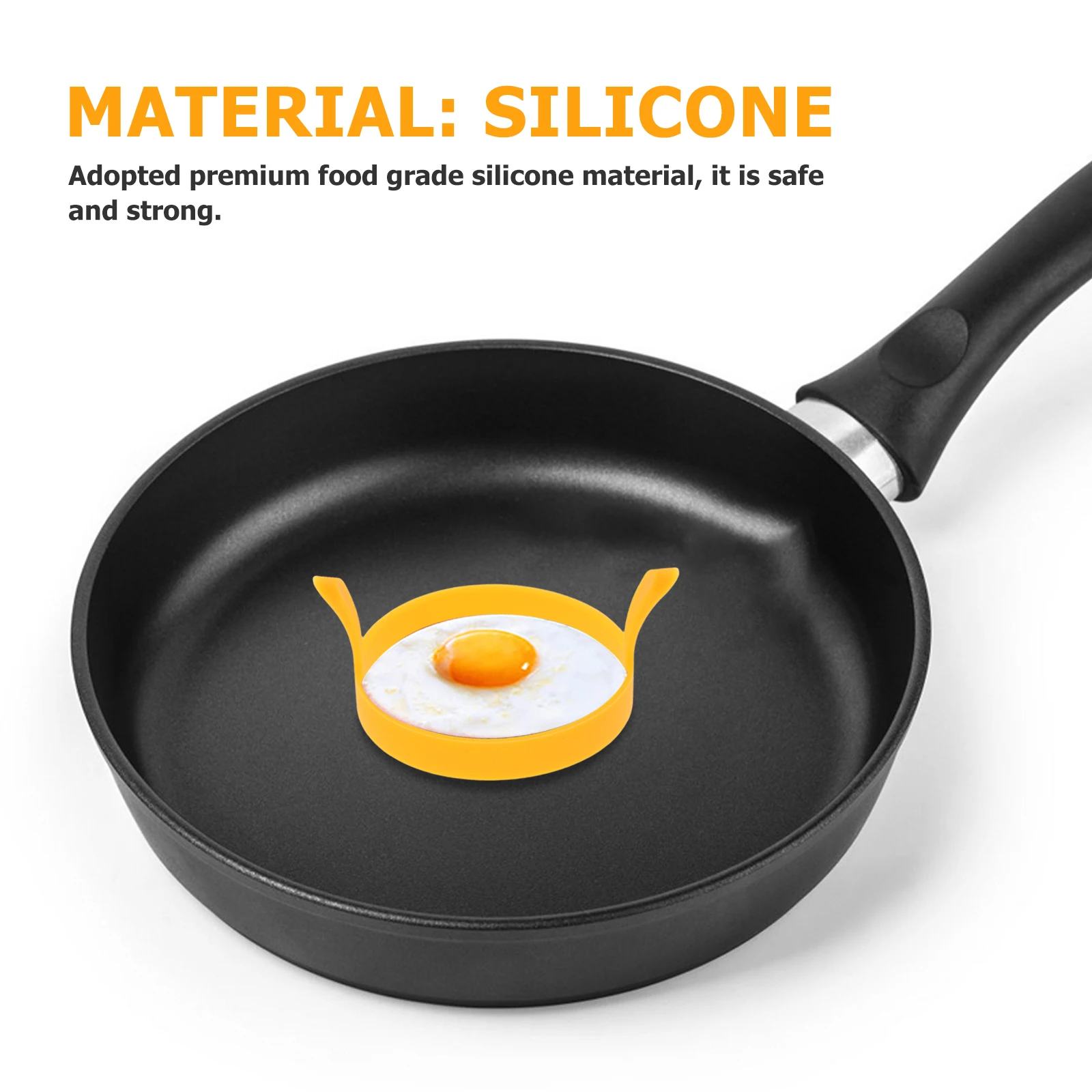 

8 Pcs Silicone Egg Rings Round Molds for Pancake Omelette Cooking Fry Eggs Food Grade Safe Dishwasher Washable
