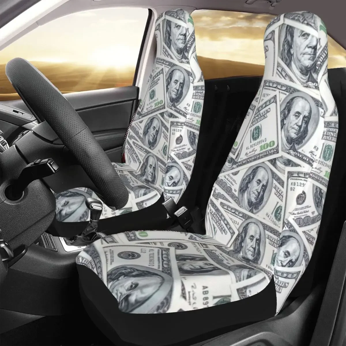 Dollar 9-compressed-width-7200px Car Seat Cover Custom Printing Universal Front Protector Accessories Cushion Set