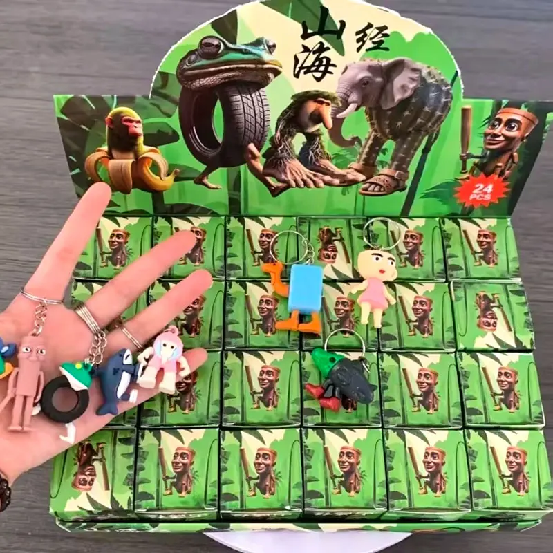 

24 шт., итальянские слепые коробки для мозга, игрушка Tung Sahur, брелок Tralalero Tralala Crocodilo Shimpanzini, модель банани, подарки