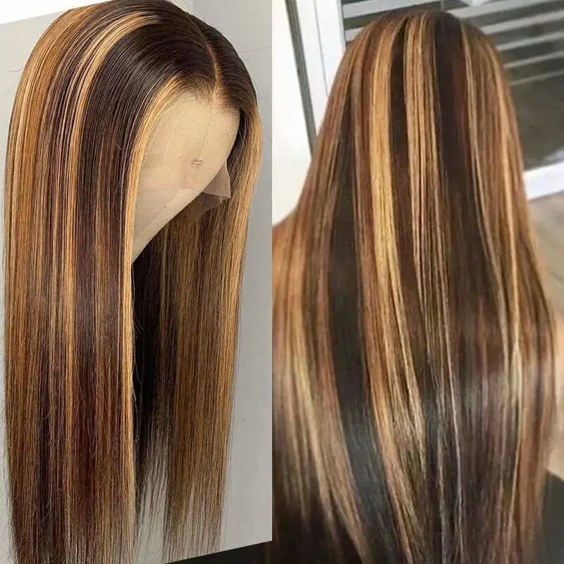 

Highlight 13x6 Lace Frontal Wig Human Hair Straight Human Hair Wigs 30 40 Inch Colored 360 Full Hd Lace Front 100% Human Hair