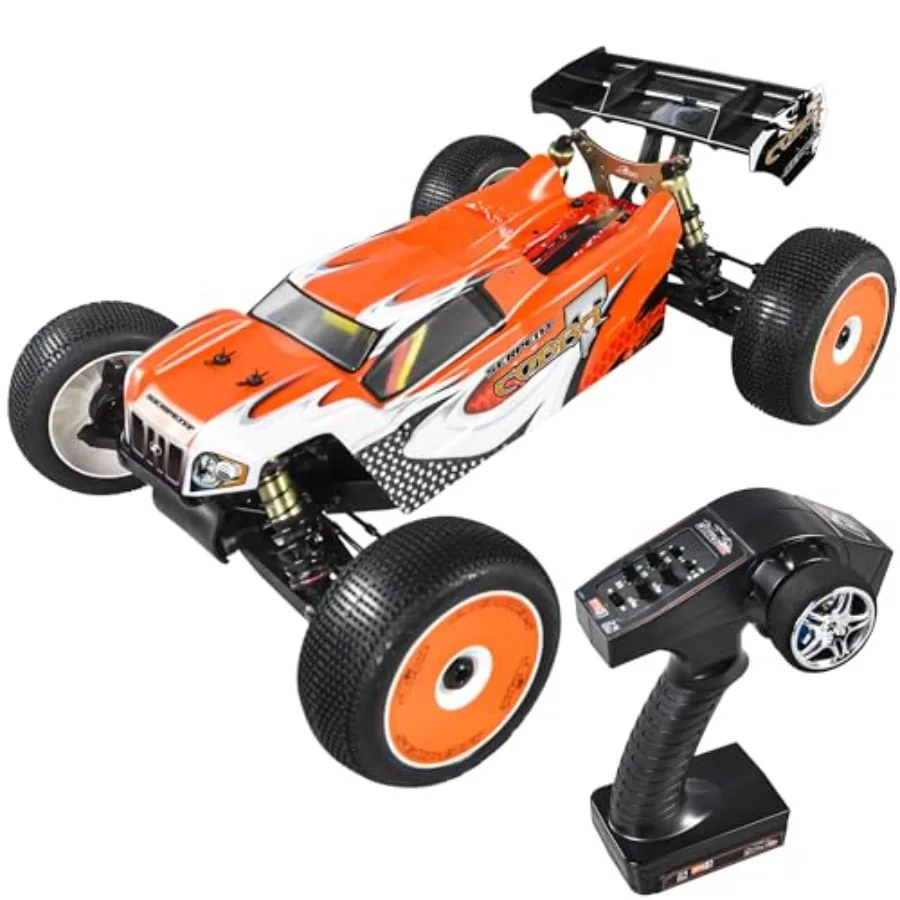 

1/8 Off-Road Truggy-e RTR, High Speed, Long Life, High-Performance Electric Truggy Kit, Battery and Charger Excluded Orange