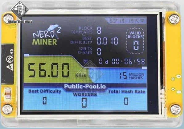 brand new nerdminer v3 2.8-inch BTC Solo Lottery Nerd miner Crypto Bitcoin Miner Solo Mining Machine