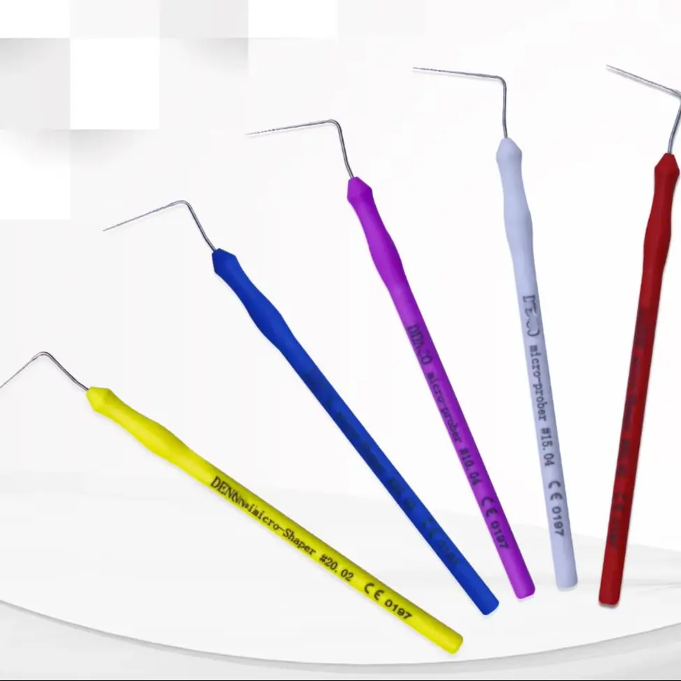 One‑piece Dental Micro Endodontic  Prober/Shaper Files Shaper Root Canal Depth Probe Debris & Gutta‑Percha Remover Autoclavable