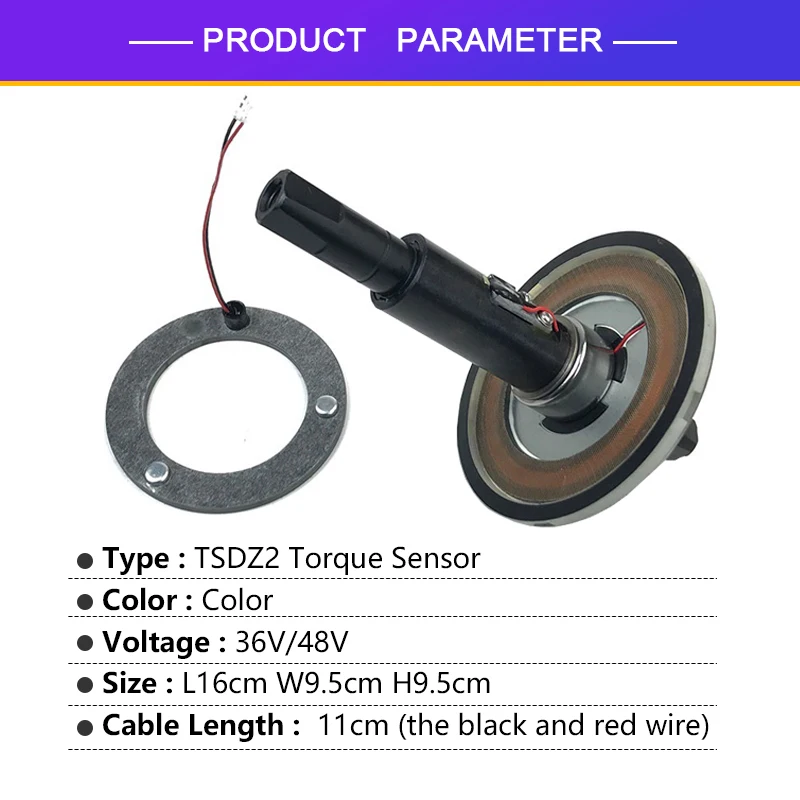 TONGSHENG Torque Sensor for 36V/48V TSDZ2 Mid Dirver Motor  Electric Bicycle Torque Sensing