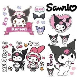 Sanrio Kuromi Kawaii Car Stickers A4 Sticker Set Melody Anime Cute Sticker Luggage Motorcycle Helmets Home Decor Waterproofing