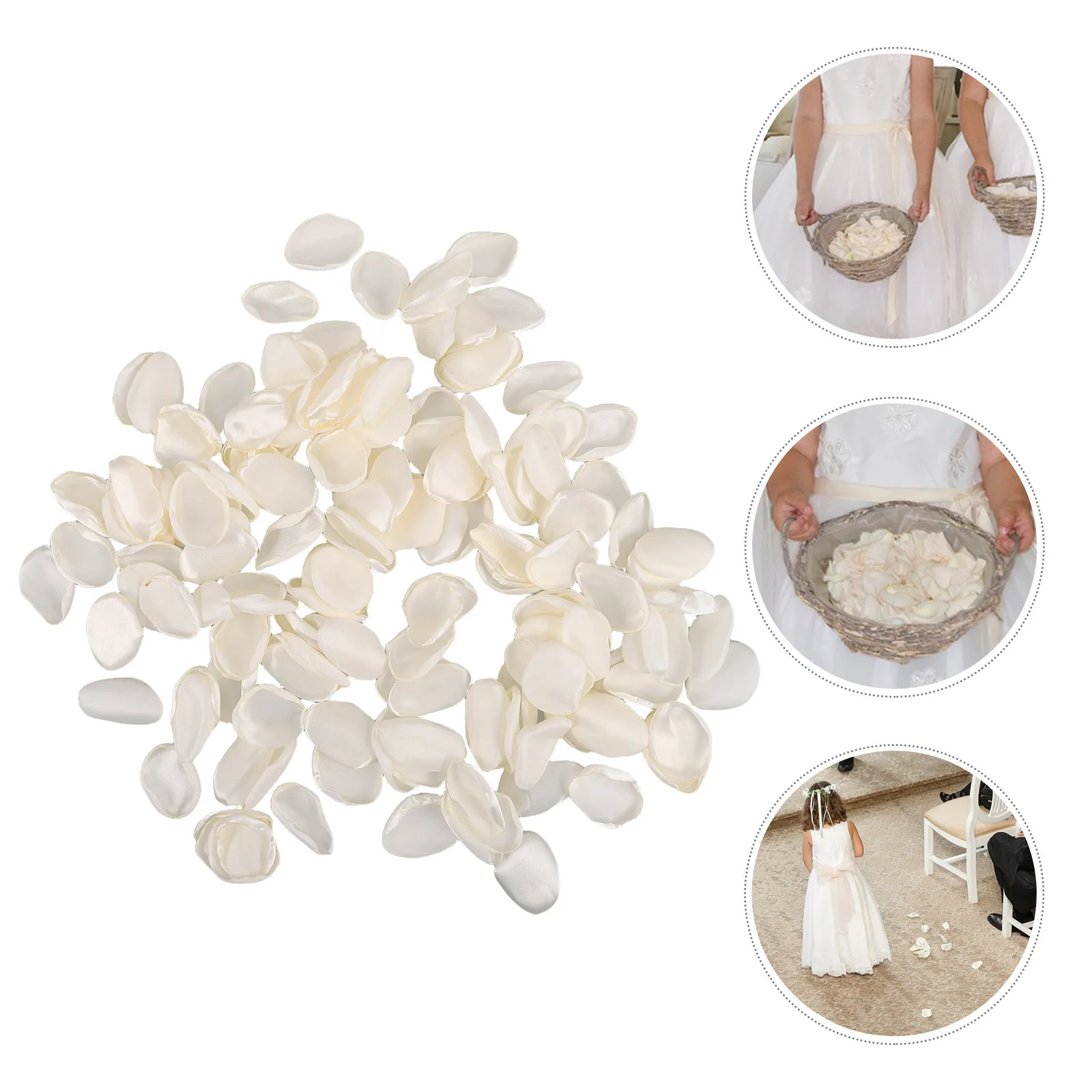 

200 Pcs Silk Rose Petals Artificial Decoration Wedding Decorative for Tables Fake