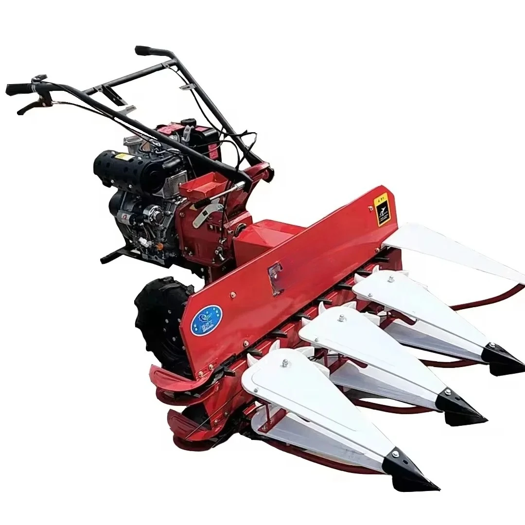 Cortacésped autopropulsado pequeño de trigo y mijo, cortador de forraje, máquina de búsqueda para cosechar la herramientas de la Alfalfa