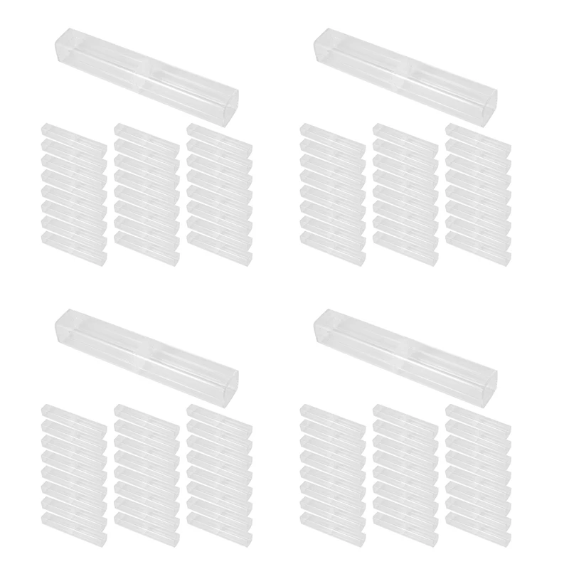 

100Pcs Clear Pen Case Gift Empty School Office Collection Set Pen Container Storage For Father's Day Mother's Day