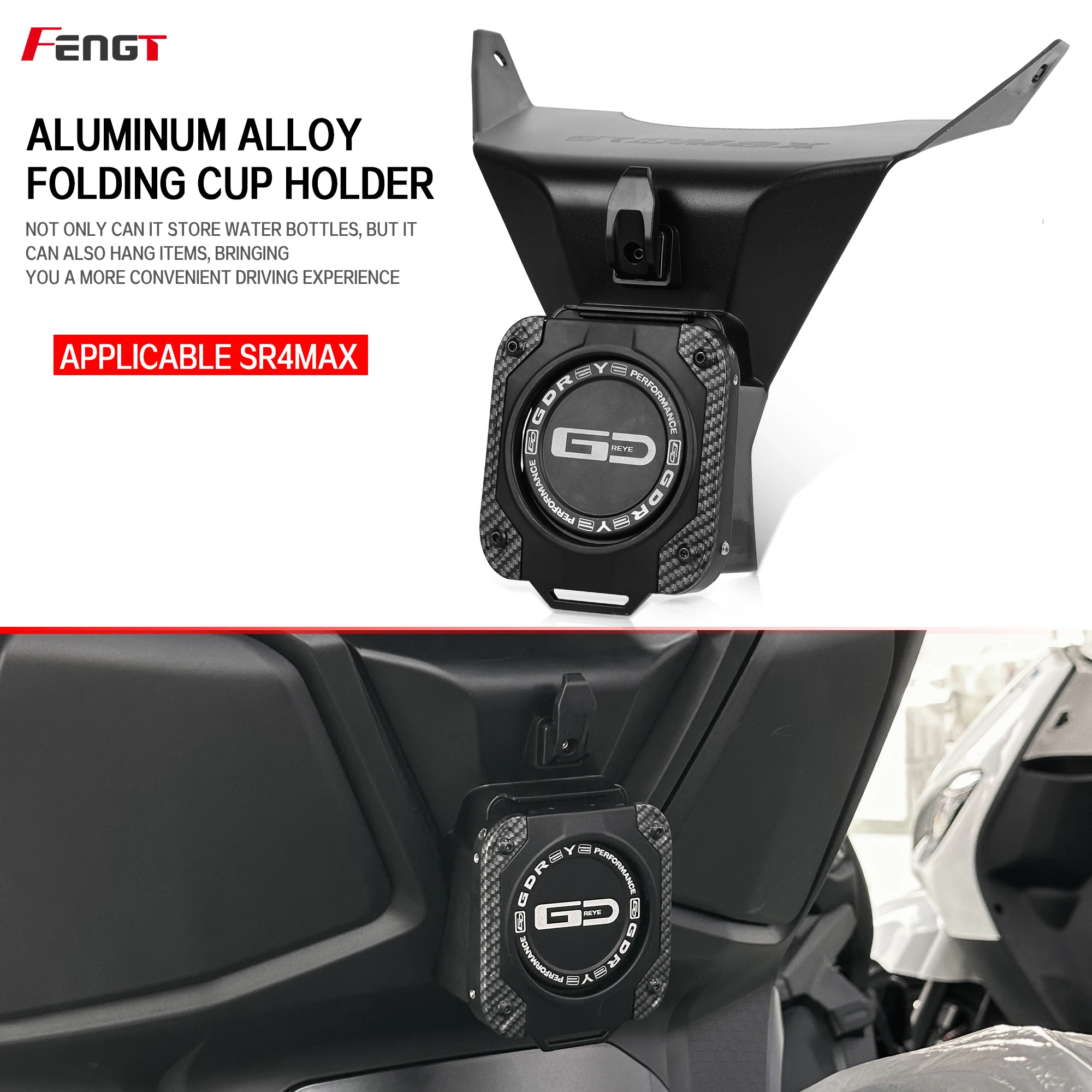 

For Loncin VOGE SR4 MAX SR4MAX Motorcycle SR 4max Special Bracket With Stand For Water Cup Beverage Water Drink Cup Holder