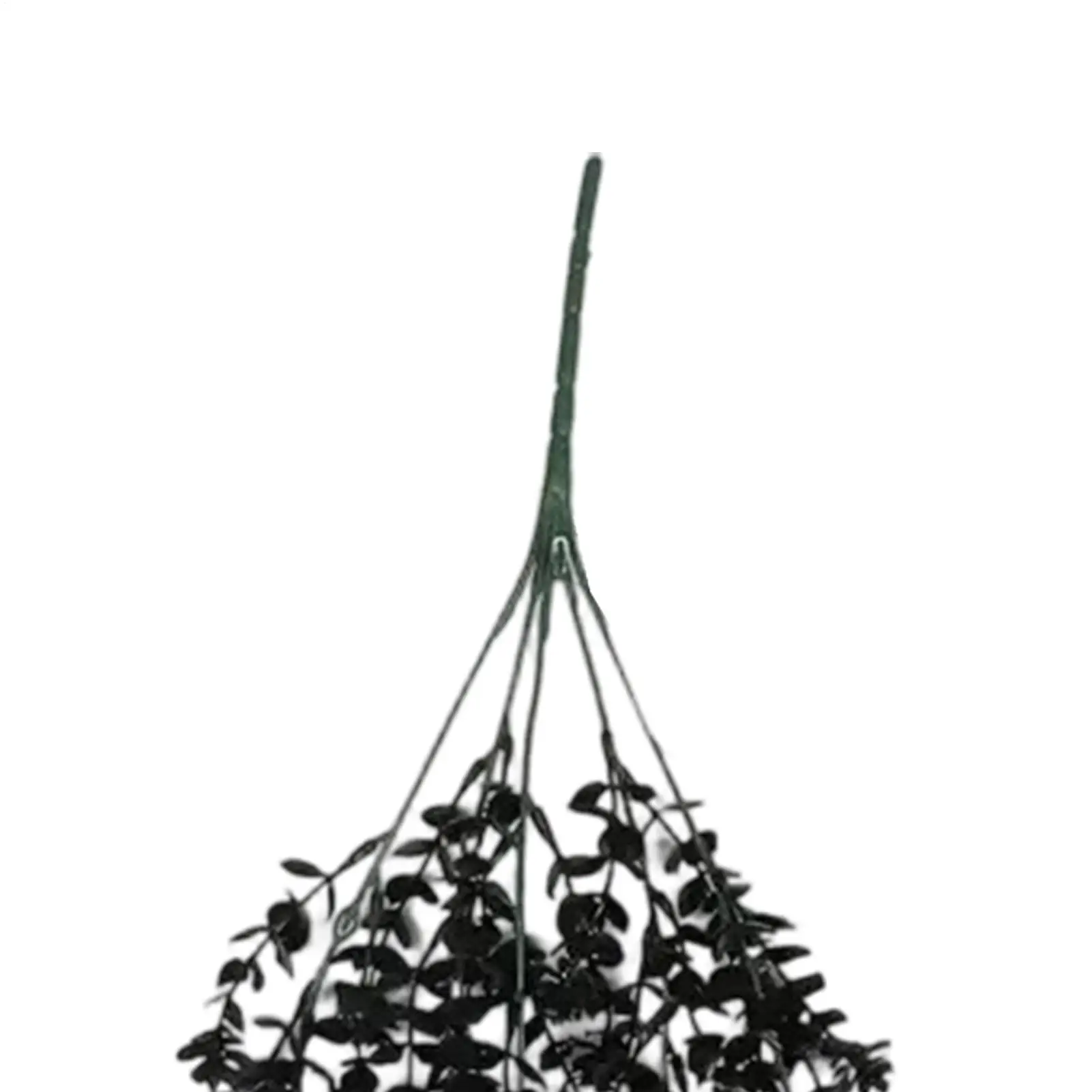 Black Artificial Hanger Flowers 6 Pieces Flexible Weatherproof Gothic Halloween Fake Plants Vines Home Decorations For Fireplace