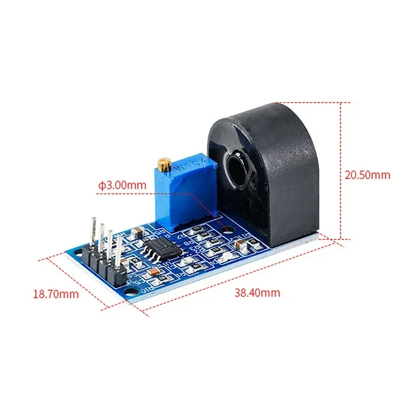 وحدة محول التيار الصغير الدقيقة على متن الطائرة ZMCT103C، تيار متردد أحادي الطور 5A، متوفر في 1/3/5 قطع #6