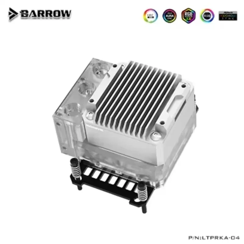 Barrow AMD platform special jet micro-water channel CPU cold head pump box integrated,Jet-type micro-water channel  10W pump