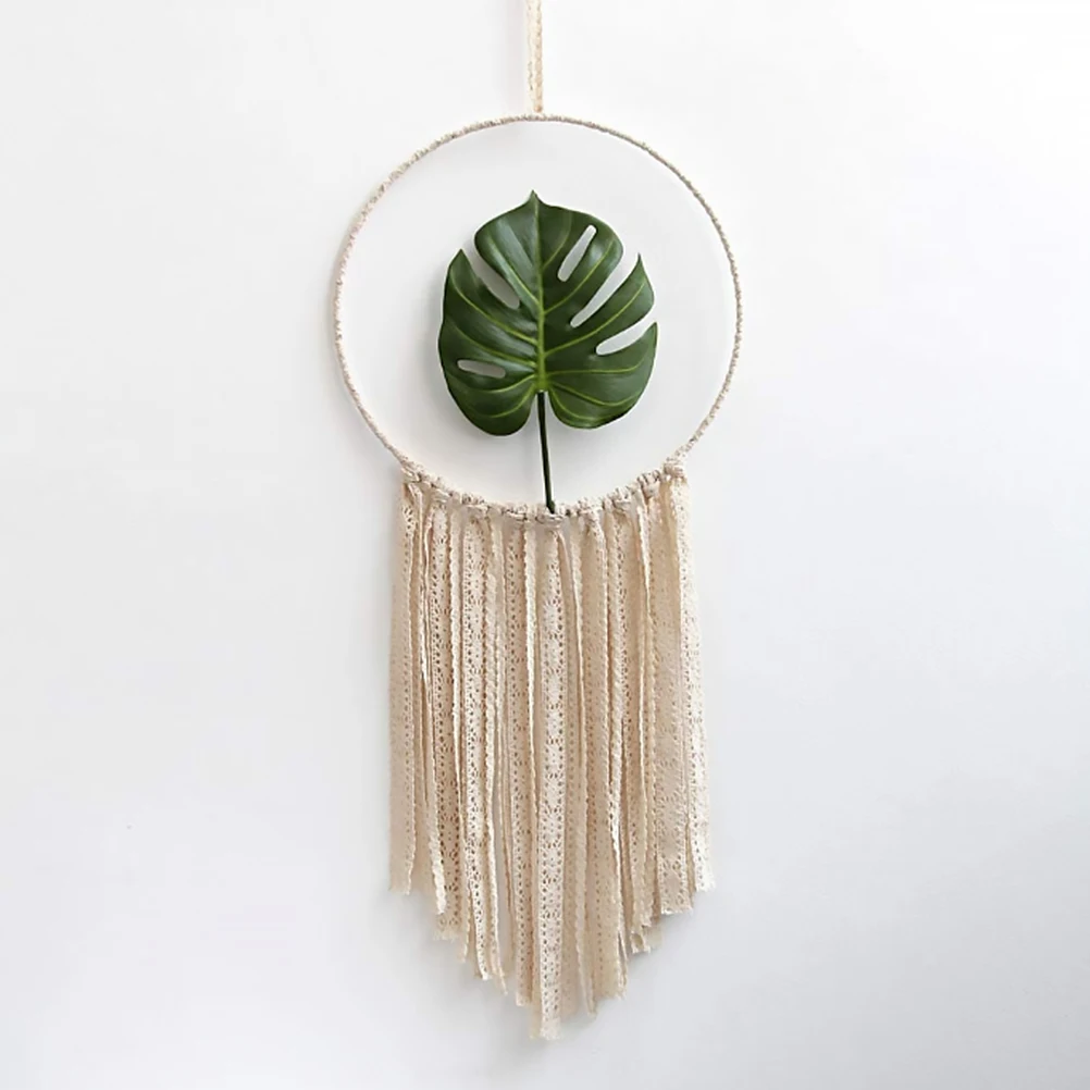 

1pc Bohemian Style Cotton Rope Hanging Dream Catcher Tassel Decor Woven Tapestry Owl Shape Strong Quality Simple Elegant
